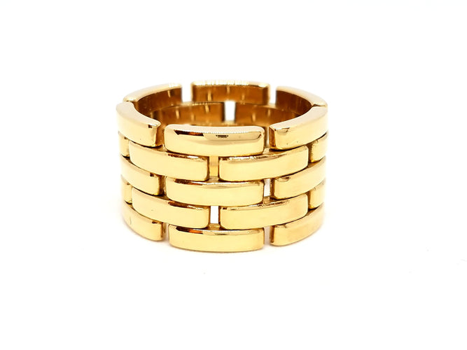 Bague 59 Bague Grain de riz Or jaune 58 Facettes 698552CN