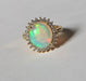 54 POMPADOUR Ring OPAL and Diamond Ring 58 Facettes 389