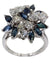 Ring 55 Sapphire and diamond ring 58 Facettes 33471
