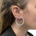 Earrings Hoop earrings in white gold and diamonds. 58 Facettes 30140