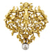 1900 brooch in yellow gold and diamond. 58 Facettes 30006