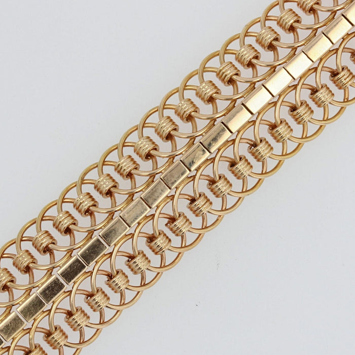 Bracelet Bracelet mailles articulées or jaune 58 Facettes 20-522
