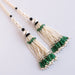 Pearl, emerald and onyx long necklace 58 Facettes 11-128-3995735