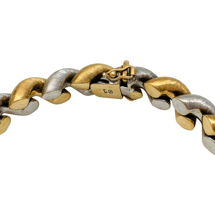 Bracelet Bracelet deux tons d'or. 58 Facettes 29742