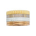 Ring 51 Boucheron ring, “Quatre White Edition Large”, three golds, white ceramic. 58 Facettes 30399