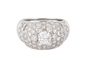 Bague Bague jonc pavée de diamant de diamant 58 Facettes 0