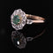 Bague 53 Bague ancienne pompadour émeraude diamants 58 Facettes 19-528-48