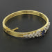 Bracelet Sapphire diamond bangle bracelet gold 58 Facettes G35