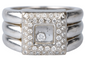 Bague 54 CHOPARD - Bague Or blanc 45 Diamants 58 Facettes BG-CHOP1-104
