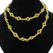 Necklace Antique gold necklace with round mesh 58 Facettes 17-084