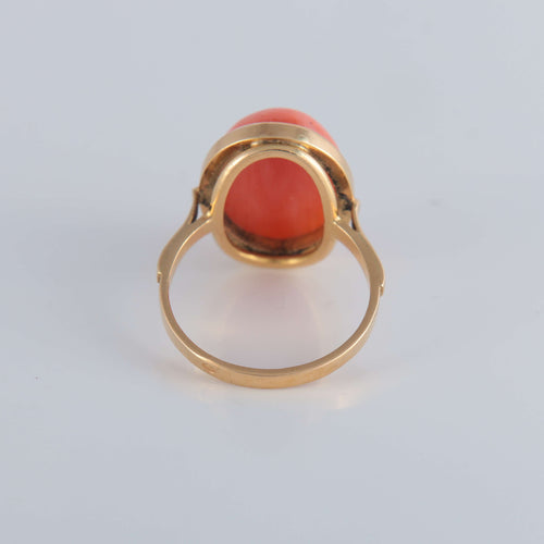 Bague Bague Corail de Méditerranée 58 Facettes