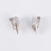 Earrings Vintage Diamond Earrings White Gold Leaf Pattern 58 Facettes 1