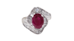 Bague 52 Bague jupe rubis diamants baguette 58 Facettes 32399