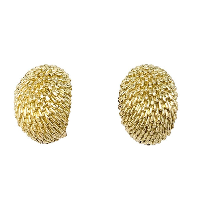 Boucles d'oreilles Van Cleef & Arpels Hérisson en or jaune.