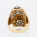 Ring 60 Gold and diamond tank ring 58 Facettes 20-593-55