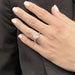 Ring 49.5 Platinum solitaire, 3.32 carat diamond. 58 Facettes 30505