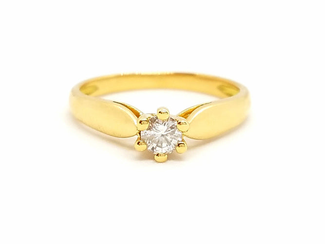 Bague 51 Bague Solitaire Or jaune Diamant 58 Facettes 718109CN