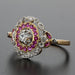 Bague 52 Bague ancienne diamants rubis 58 Facettes 20-106-50