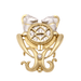 18K Gold Goats Pendant 2 Gold Diamonds 58 Facettes E360418