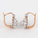 Earrings Pompadour Style Diamond Earrings 58 Facettes 0
