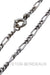 Alternating figaro chain necklace 58 Facettes 22291