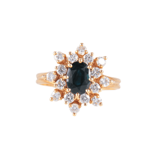 Bague Bague Marguerite Saphir Diamants 58 Facettes 1