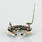 Broche Broche fer à cheval turquoises perles fines diamants 58 Facettes 19-222