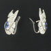 Earrings Art deco sapphire diamond earrings 58 Facettes 17-047