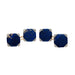 Cufflinks Art Deco cufflinks in rose gold, platinum, diamonds and lapis lazuli. 58 Facettes 30246