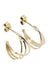 Half hoop earrings 3 gold 58 Facettes 33911