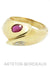 Ring 51 Ruby and diamond ring 58 Facettes 15521