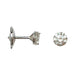 Stud earrings in white gold, 1 carat. 58 Facettes 29608