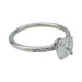 Ring 54 Solitaire ring in white gold, 0,95 carat diamond, D/VS2. 58 Facettes 29253