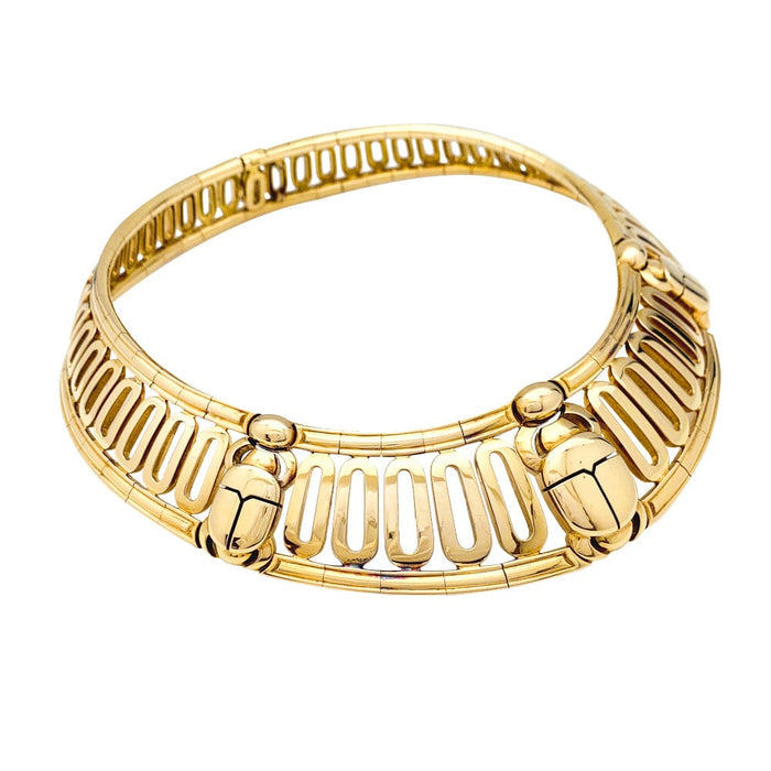 Cartier torque necklace, "Scarabée", in yellow gold.