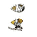 Earrings Clip-on earrings in white gold and platinum, diamonds. 58 Facettes 30466