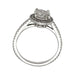 Ring 53 1,01 carat diamond solitaire ring in white gold. 58 Facettes 29746