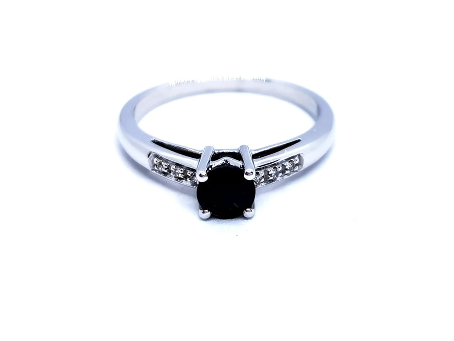 Bague 55 Mauboussin Bague Grand mot d'amour Or blanc Saphir 58 Facettes 876322CN