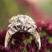 Ring 54 Retro bouquet diamond ring 58 Facettes 20-196-51