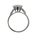 59 Solitaire ring in platinum, 2,52 carat D/VS1 diamond. 58 Facettes 29032