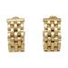 Earrings Cartier panthère mesh earrings in yellow gold. 58 Facettes 27054