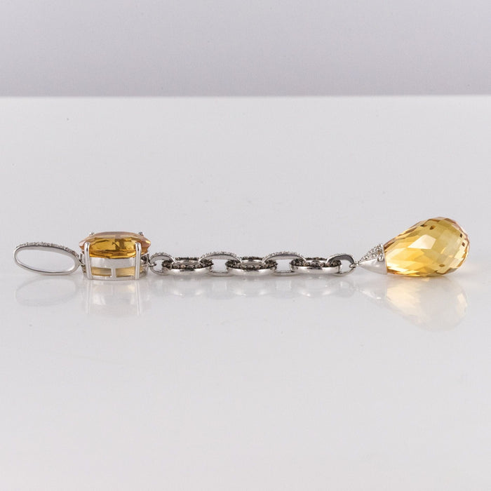 Pendentif Pendentif citrines et diamants 58 Facettes 03-073-2458404