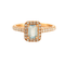 Bague 51 Bague Aigue-marine Diamants 58 Facettes
