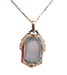 Art Deco Medal pendant, mother-of-pearl, diamonds 58 Facettes