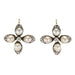 Earrings Antique fine pearl and diamond clovers earrings 58 Facettes 19-043