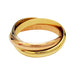 Ring 64 Cartier “Trinity” ring in 3 golds, medium model. 58 Facettes 30211