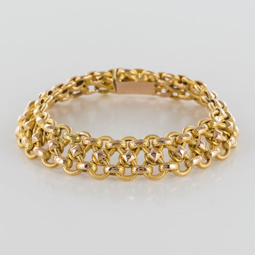 Bracelet Bracelet ancien or ciselé 58 Facettes 20-224