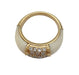 Ring 55 Van Cleef and Arpels “Philippine” ring in yellow gold, white coral and diamonds. 58 Facettes 30044