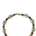 Bracelet Bracelet boules cristal de roche, lapis lazuli, intercalaires or jaune. 58 Facettes 30350