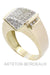 Ring 56 Modern diamond paving ring 58 Facettes 30301