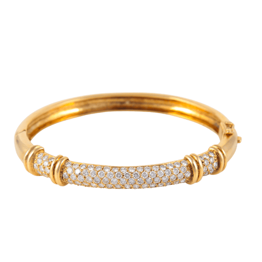 Bracelet Bracelet Jonc Pavage Diamants 58 Facettes 1
